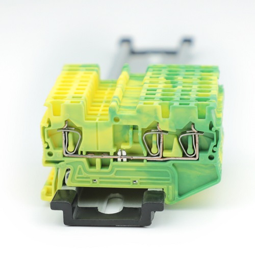 ST1.5-TW-PE 1,5mm2 Spring Cage Skruvfri PE Earth Terminal Block